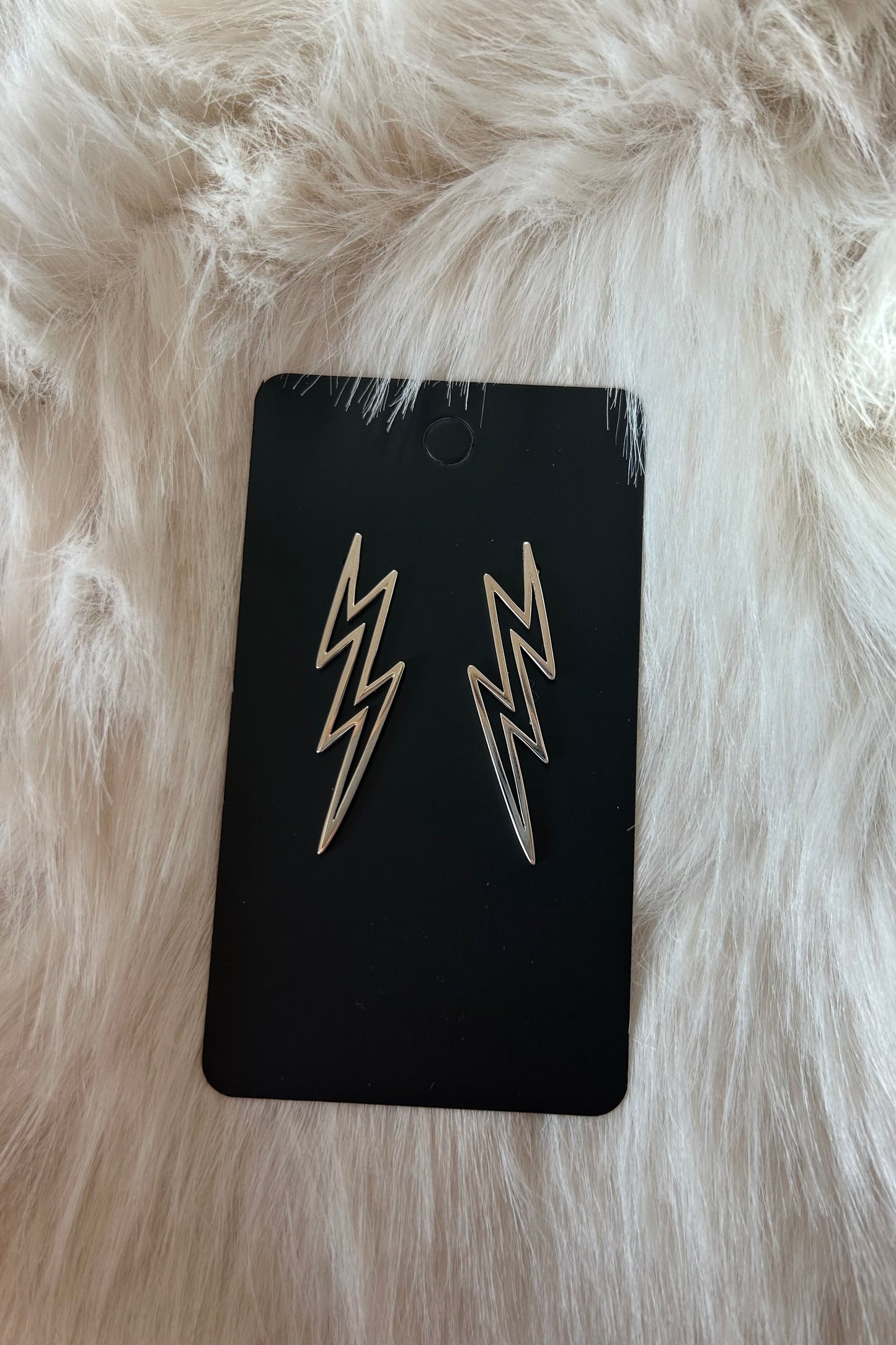 Lightning Bolt Sterling Silver Earrings