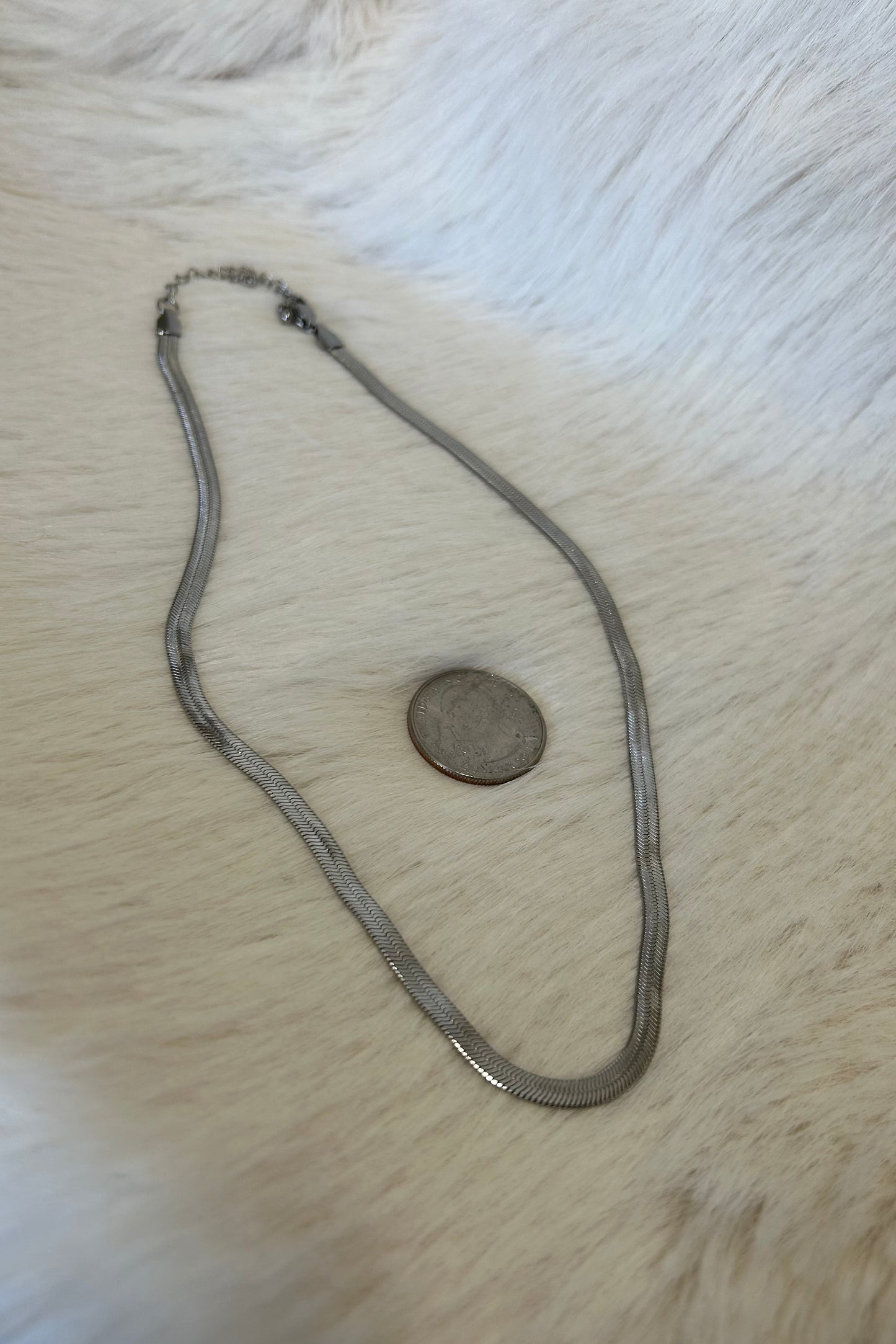 Silver Snake Chain Necklace