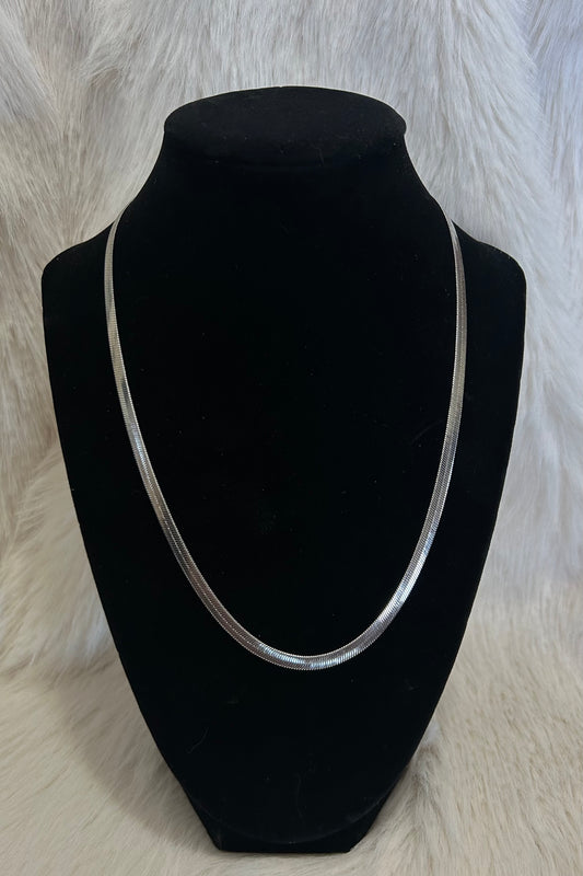 Silver Snake Chain Necklace