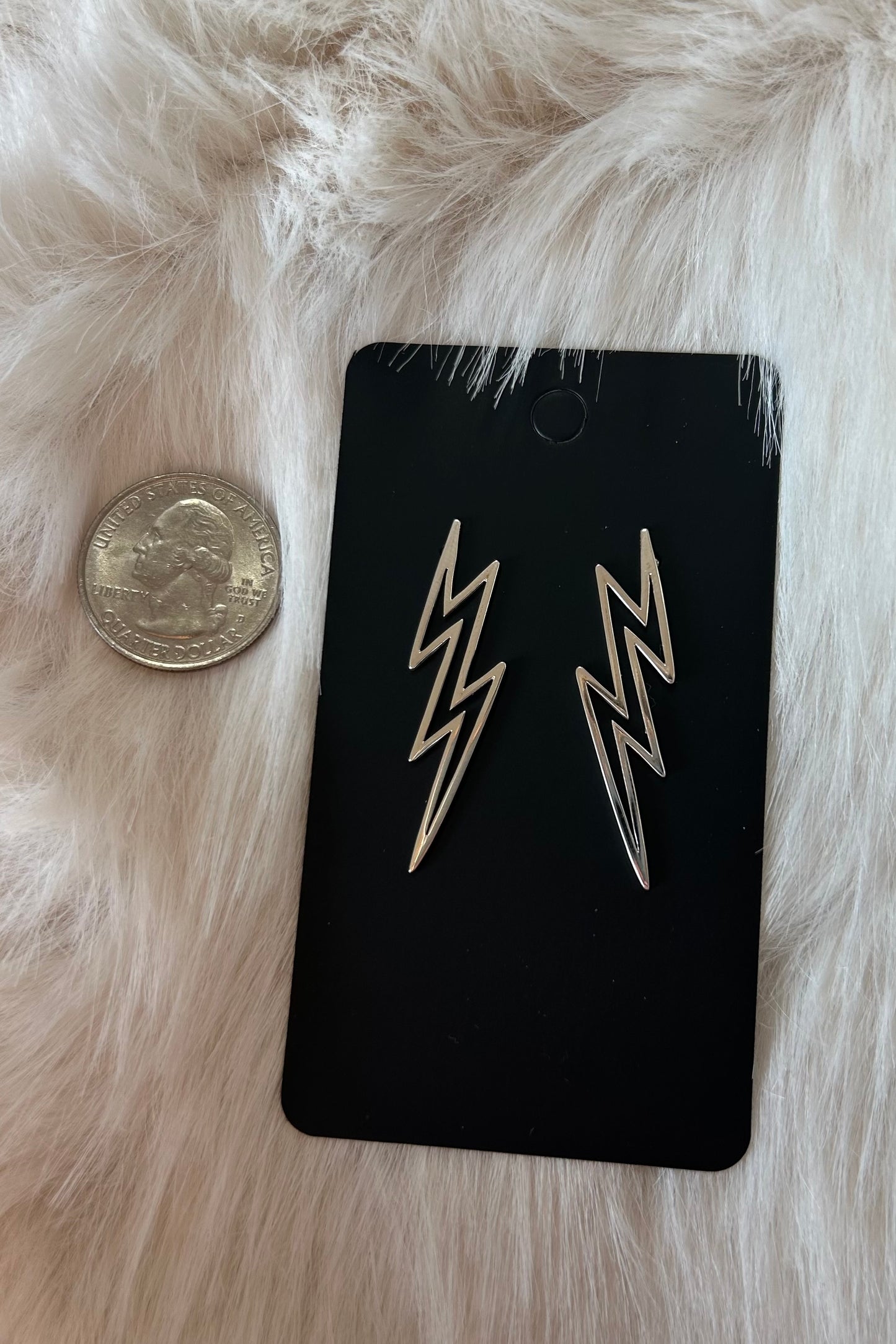 Lightning Bolt Sterling Silver Earrings