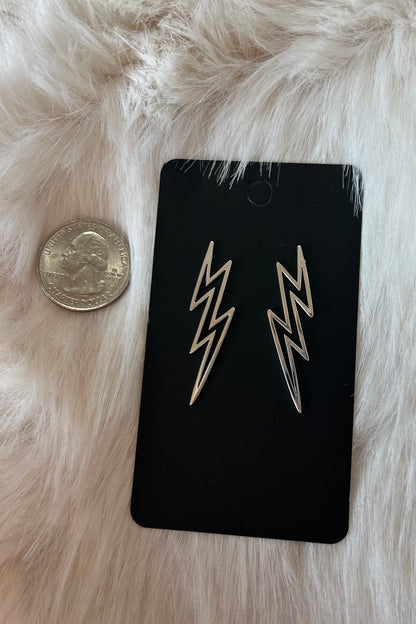 Lightning Bolt Sterling Silver Earrings