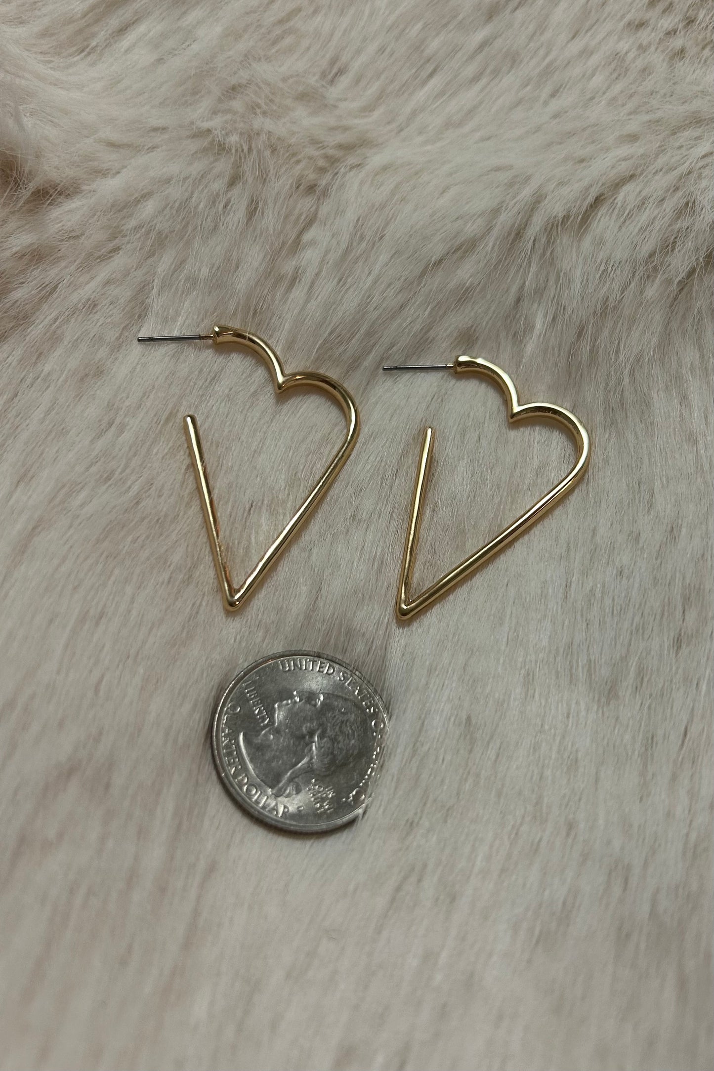 Open Heart Earrings
