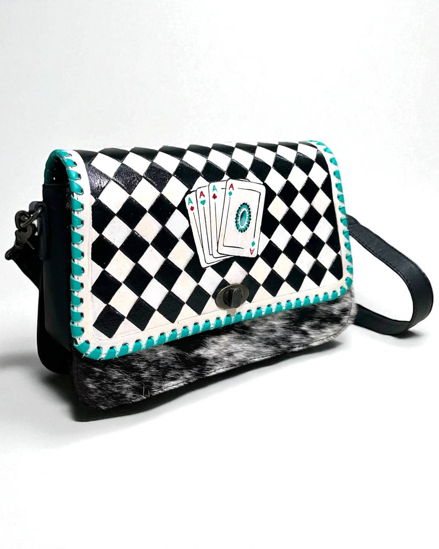 Checker Cards Crossbody