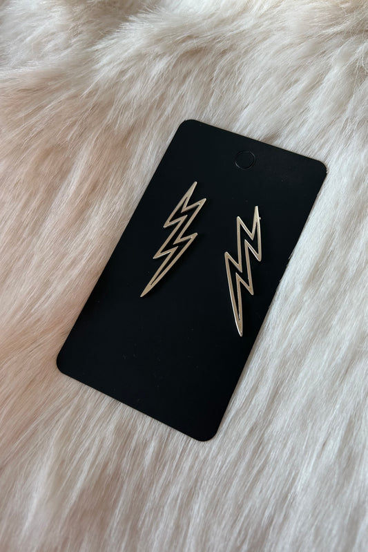 Lightning Bolt Sterling Silver Earrings