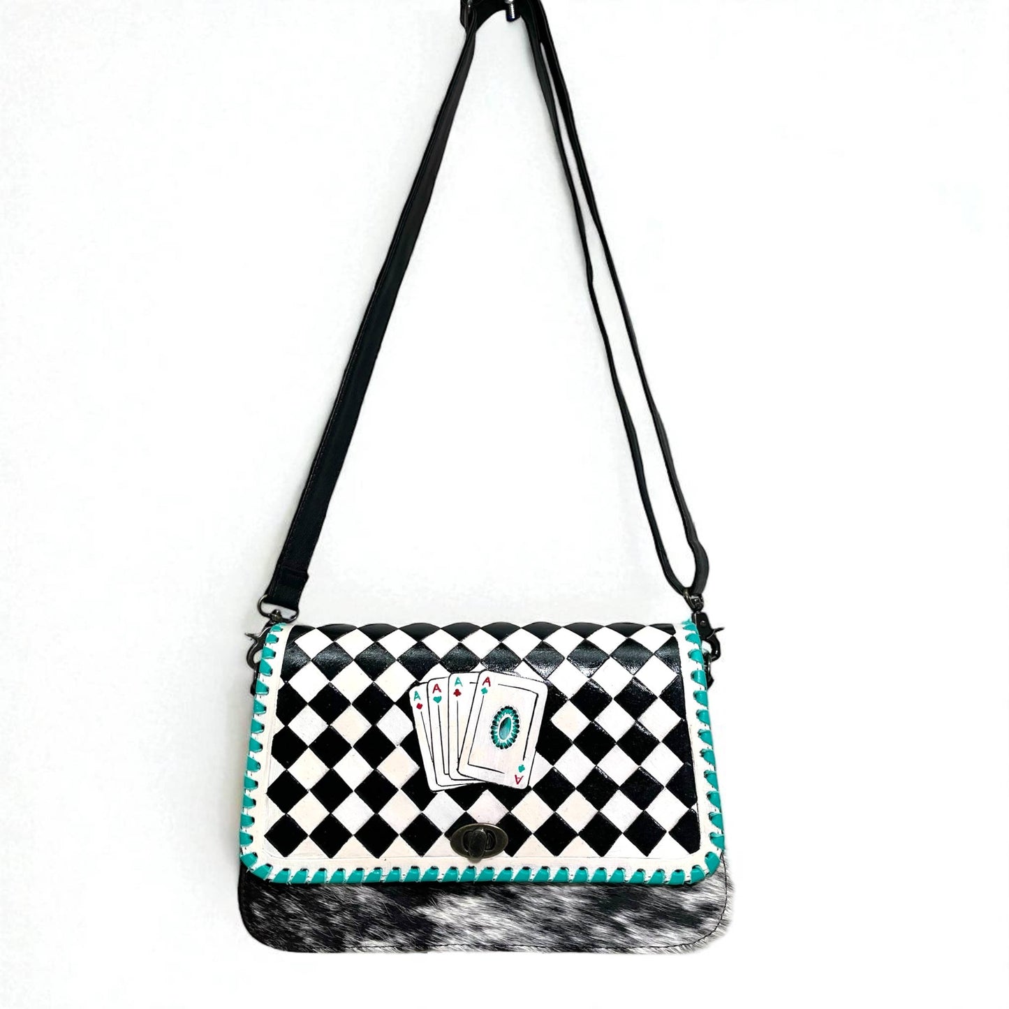 Checker Cards Crossbody