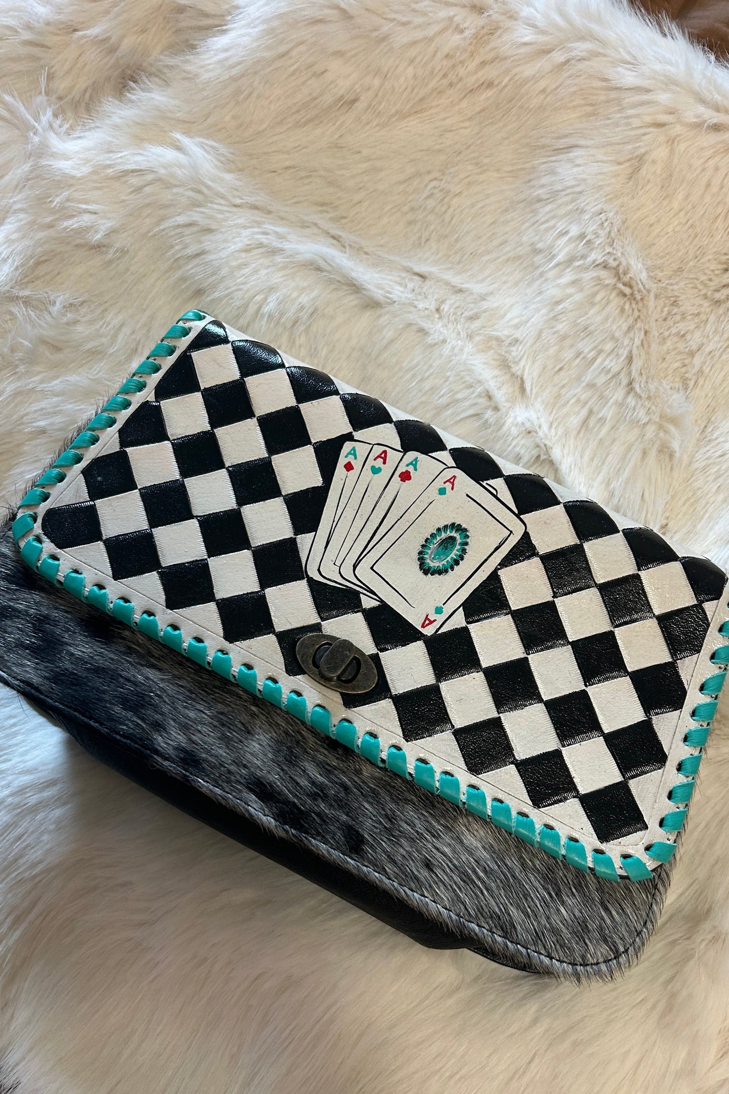 Checker Cards Crossbody