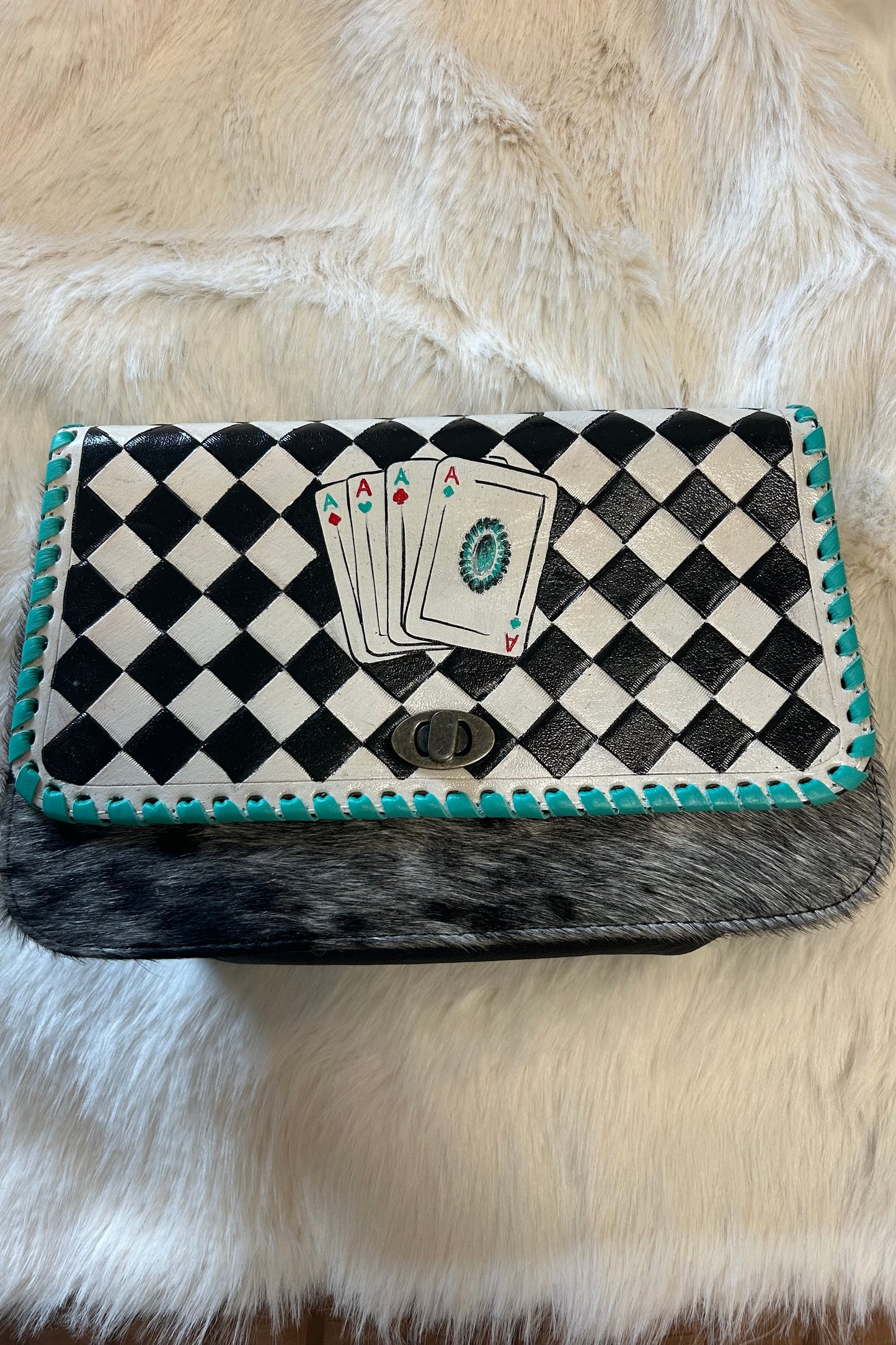 Checker Cards Crossbody