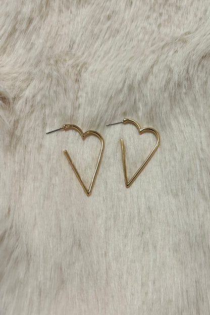 Open Heart Earrings
