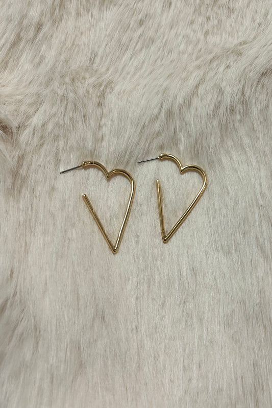 Open Heart Earrings