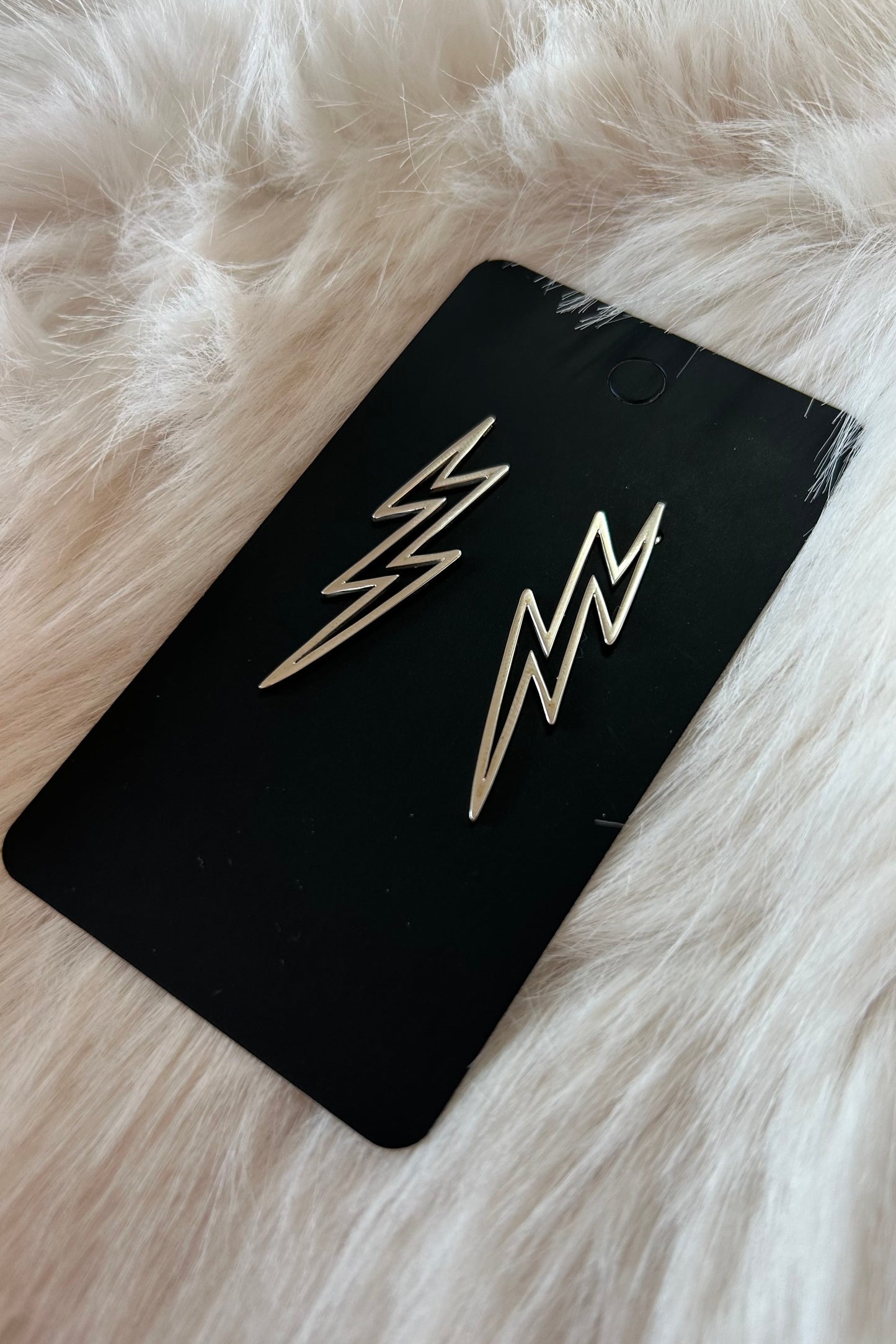 Lightning Bolt Sterling Silver Earrings
