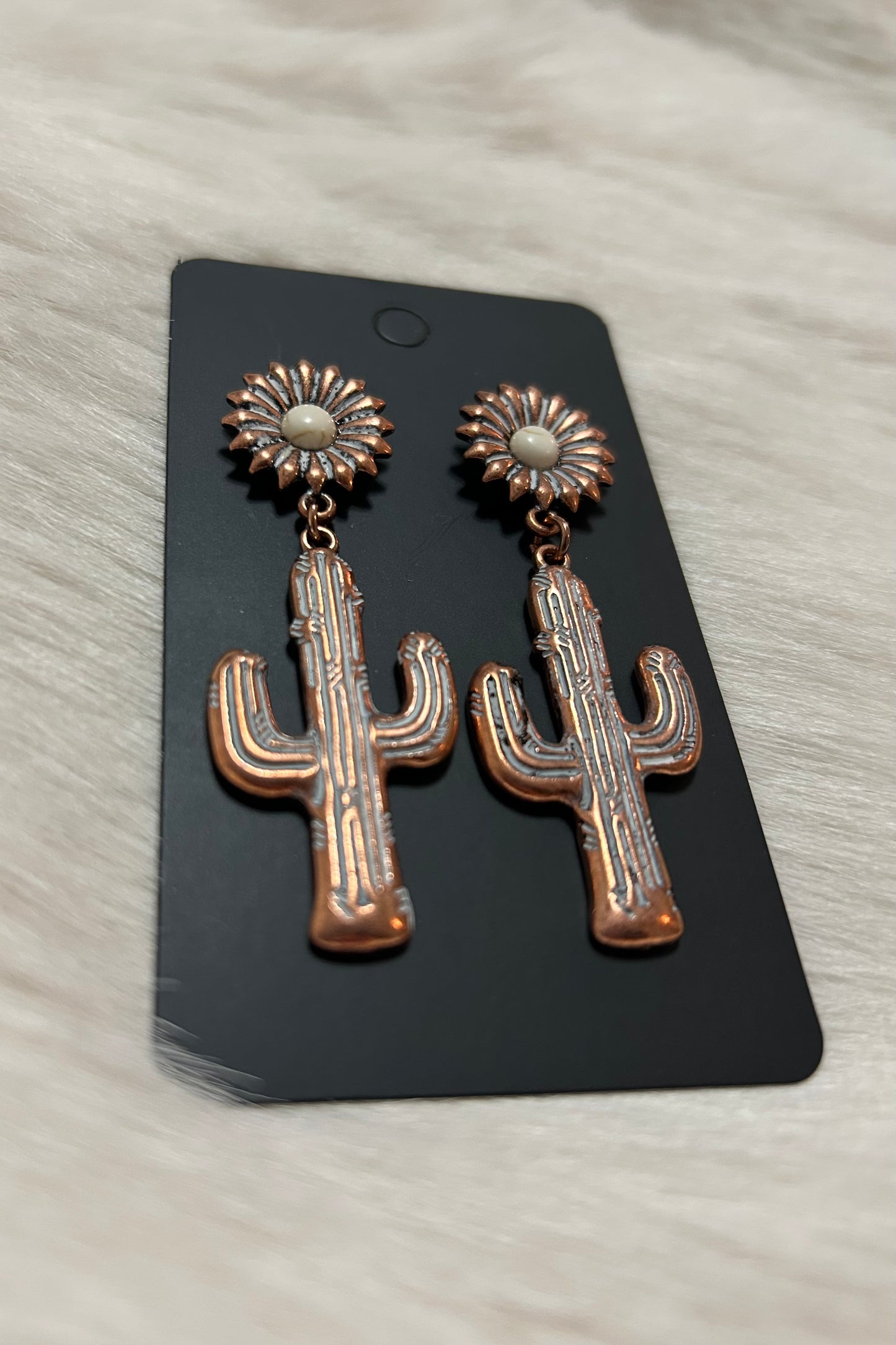 Floral Cactus Earrings