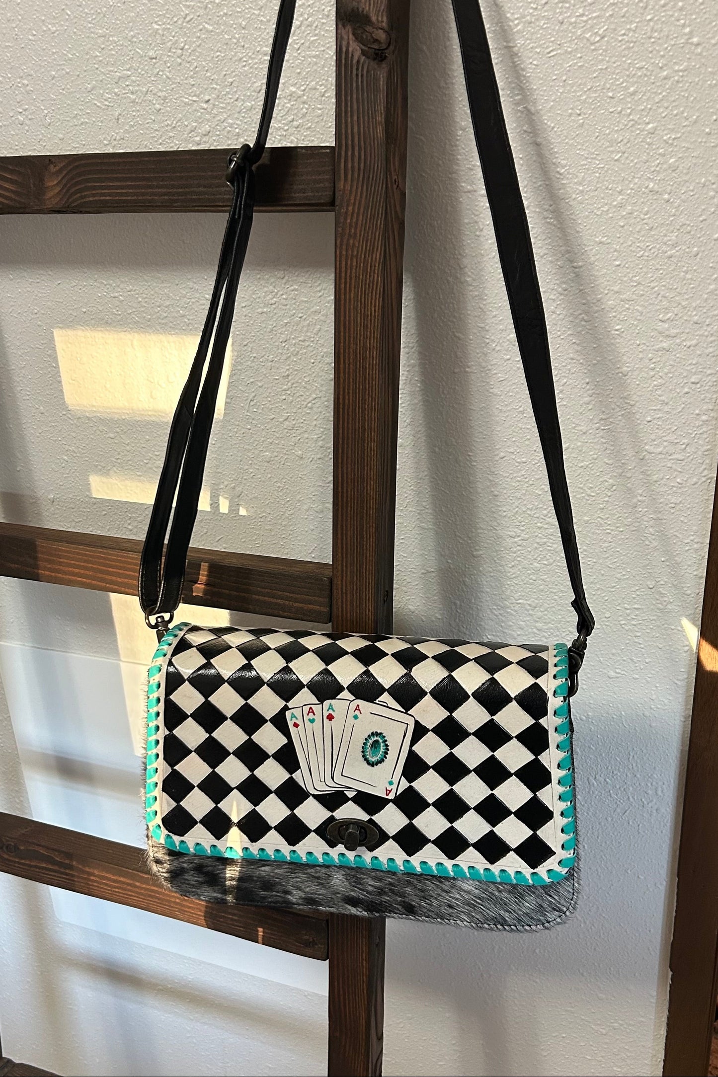 Checker Cards Crossbody