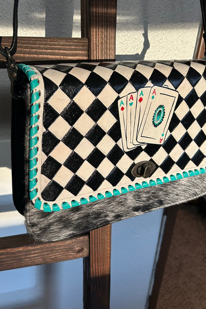 Checker Cards Crossbody