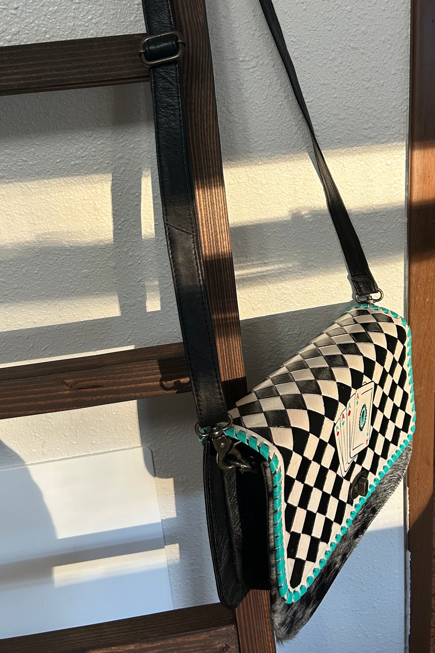 Checker Cards Crossbody